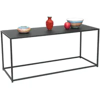 DanDiBo Ambiente DanDiBo Couchtisch Schwarz Metall Eckig 110x50x40 cm