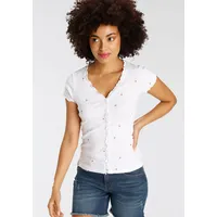 KangaROOS Kurzarmshirt in weiß | Gr. 44/46 (L), Damen,