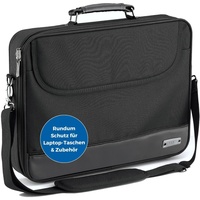 PEDEA Laptoptasche 15,6 Zoll (39,6 cm) BLACKLINE Notebook Umhängetasche