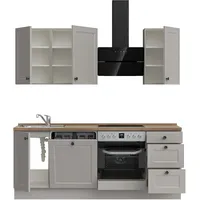 Nobilia Cascada, Grau, eiche havanna nachbildung), B:210,3cm H:216,6cm T:60cm,
