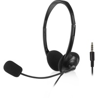 Act Headset mit Mikrofon, On Ear Kopfhörer, 3.5mm Klinkenstecker,