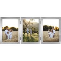 Hama Bilderrahmen 13x18 (3er Bilderrahmen, Bilderrahmen mehrere Bilder, Fotorahmen,