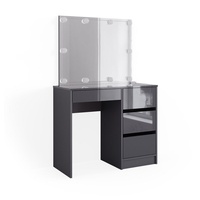 Vicco Schminktisch Sherry Anthrazit, 90 x 75 cm, Spiegel