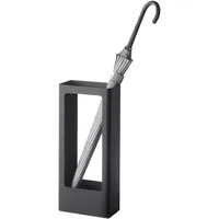 Yamazaki Schirmständer schwarz, Metall freistehend modern 22x50x12cm