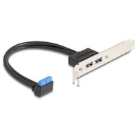 DeLock Slotblech 2x USB 3.0 Typ-A Port, 50cm