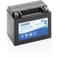 Exide AGM12-10 AGM-Ready Motorrad Starter-Batterie 12V 10Ah 150A