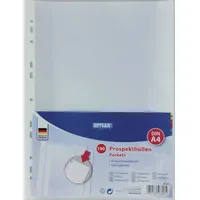 Stylex Prospekthüllen, DIN A4, 100 Stück