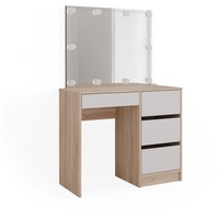 Vicco Schminktisch Sherry Sonoma 90 x 75 cm, Spiegel,