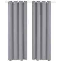 VidaXL Verdunkelungsvorhänge 2 Stk. mit Metallösen 135 x 175