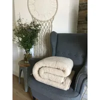 Hollert Wolldecke Merino - Farbe: Beige | Größe: 140