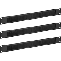 Kwmobile 3X 19 Zoll Server Rack Abdeckung - Bürsten