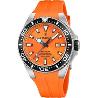 Festina Herrenuhr Kautschuk orange Festina The Originals Armbanduhr UF20664/4