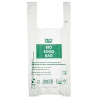 Papstar Hemdchen-Tragetaschen, Bio-Folie 47 cm x 22 cm x