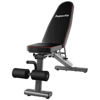 Costway Hantelbank klappbar, Fitnessbank verstellbar, Trainingsbank für zuhause multifunktion,