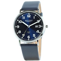 REGENT Herren Analog Leder 39,3 mm UR1114076