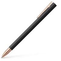 Faber-Castell 343104 - Tintenroller Neo Slim Metall, schwarz mit