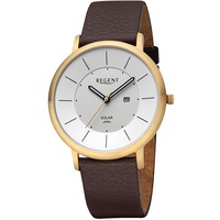 REGENT Herren Solaruhr Analog Leder 41,0 mm UR1104108