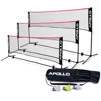 Apollo Badminton und Volleyball Netz | Rot ROT 500