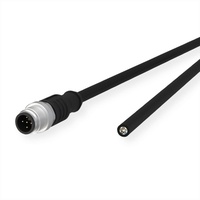 METZ CONNECT Sensor-/Aktorltg., M12-ST A-kodiert, gerade-freies Ende, ungeschirmt, 5polig,