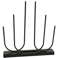 Expo-Börse LED Kerzenbrücke H 38 cm schwarz 6 LEDs