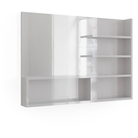 Vicco Spiegelregal Weiß Hochglanz 89.8 x 65 cm mit