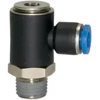 Riegler L-Steckverschraubung »Blaue Serie«, drehbar, R 1/4 a., L=23,5mm