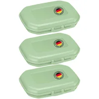 Westmark Brotdosen Mini grün 3,7 cm 0,3 l 3-teiliges