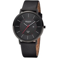 REGENT 11110936 Herren-Solaruhr Schwarz -