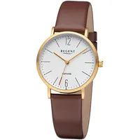 REGENT - Armbanduhr - Damen - F-1320 - Braun/Silber