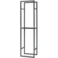 [en.casa] Kaminholzregal Ulvila Metall 45 x 30 x 170