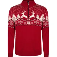 Dale of Norway Dale Christmas Masc Sweater redrose offwhite