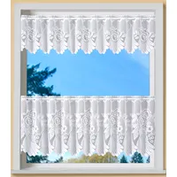 WECKBRODT Scheibengardine WECKBRODT "Savannah" Gr. 2, weiß, B:95cm H:45cm,