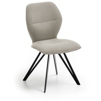 Niehoff Sitzmöbel Merlot Design-Stuhl Flachmetall-Stativgestell - Schwarz