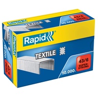 Rapid 24872200 Heftklammern 43/6mm Super Strong, verzinkt, 10000 Stück