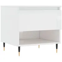 VidaXL Couchtisch Hochglanz-Weiß 50x46x50 cm Holzwerkstoff