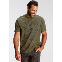 MAN'S WORLD T-Shirt, Kurzarm, Regular Fit, mit Print, Rundhals,