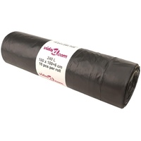 VidaXL Müllsäcke mit Zugband 150 Stk. Schwarz 240 L
