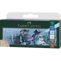 Faber-Castell 167176 - Tuschestifte Pitt Artist Pen Winterlude, B,