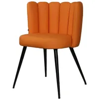KAWOLA Stuhl JADA Esszimmerstuhl Kunstleder orange