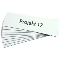 Eichner Magnetschilder weiß 20 x 75 cm, 300 St.