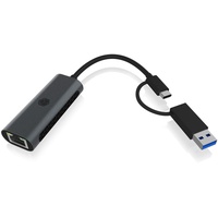 Icy Box IB-LAN301-C3 USB Type-C / Type-A zu LAN