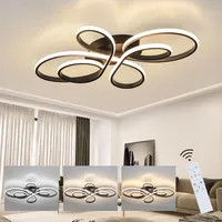 ZMH LED Deckenleuchte Wohnzimmerlampe Dimmbar Groß 100cm Wohnzimmer 90W