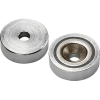 Hoffmann Flachgreifermagnet mit Bohrung, Neodym,⌀ 32 mm
