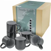 CreaTable Kaffeebecher 0,285 l Grau 6 St.