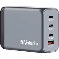 Verbatim GNC-240 GaN Charger 240 W, USB Ladegerät, grau