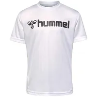 Hummel Hmllogo Jersey S/S Kids T-Shirt, weiß 140