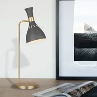 Elstead Lighting Elstead Lighting, Tischlampe, Joan Tischleuchte Mitternachtsschwarz, brüniertes