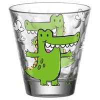 LEONARDO Kindergeschirr Becher BAMBINI OPTIC KROKODIL - Klarglas -