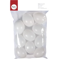 Rayher Plastik-Figuren weiß Eier Ø 6,0 cm 10 St.