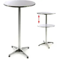 VCM Stehtisch Bistrotisch Edelstahl Aluminium